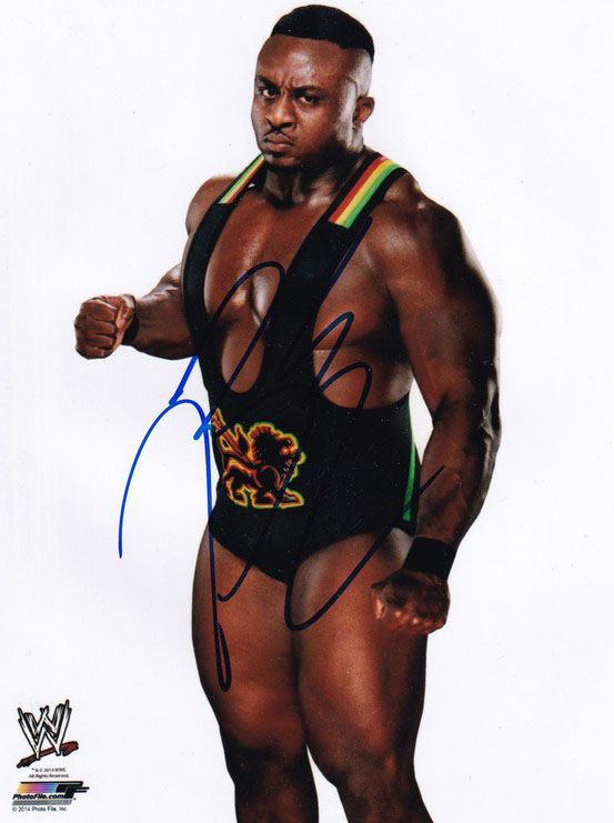 Autogramm Wrestling | BIG E | 2014 Foto (Portrait Color XL)
