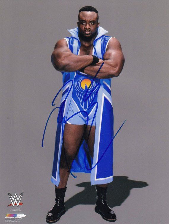 Autogramm Wrestling | BIG E | 2015 Foto (Portrait Color XL)