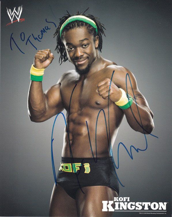 Autogramm Wrestling | Kofi KINGSTON  | 2009 (Portrait Color XL)