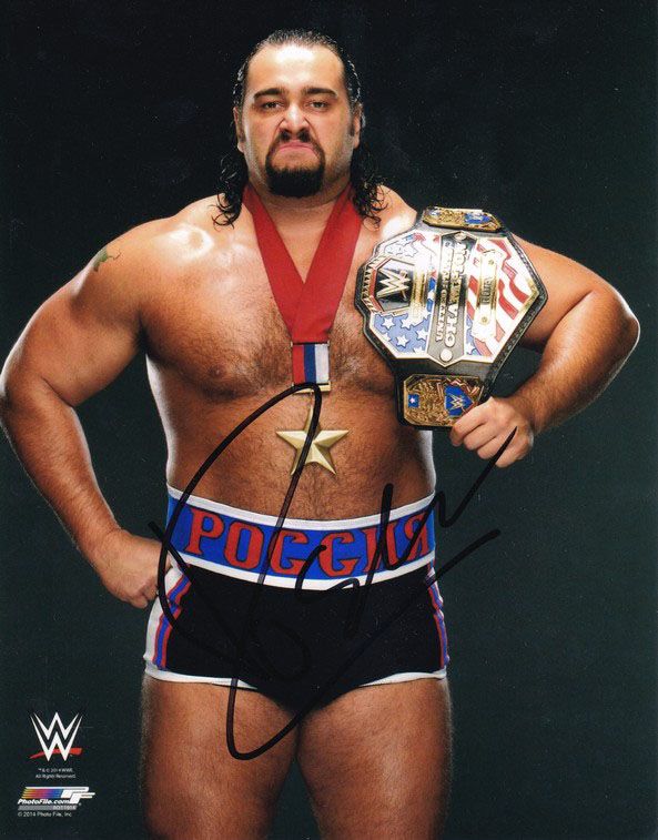 Autogramm Wrestling | Rusev MIRO | 2014 Foto (Portrait Color XL) USC