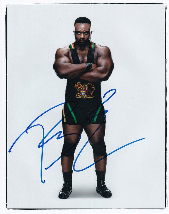 Autogramm Wrestling | BIG E | 2010er Foto (Portrait Color XL)