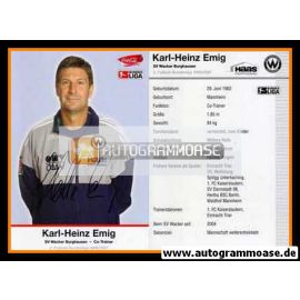 Autogramm Fussball | SV Wacker Burghausen | 2006 | Karl-Heinz EMIG