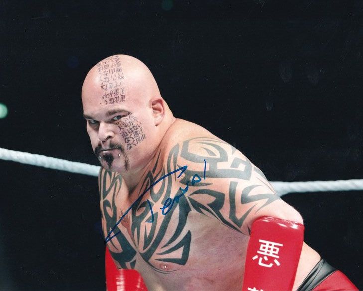 Autogramm Wrestling | TENSAI | 2012 Foto (Portrait Color XL) RAW Stuttgart