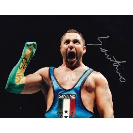 Autogramm Wrestling | SANTINO | 2012 Foto (Jubelszene Color XL) RAW