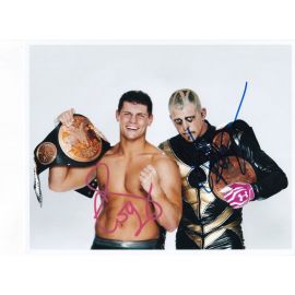 Autogramme Wrestling | Cody + Dustin RHODES | 2010er Foto (Portrait Color XL)