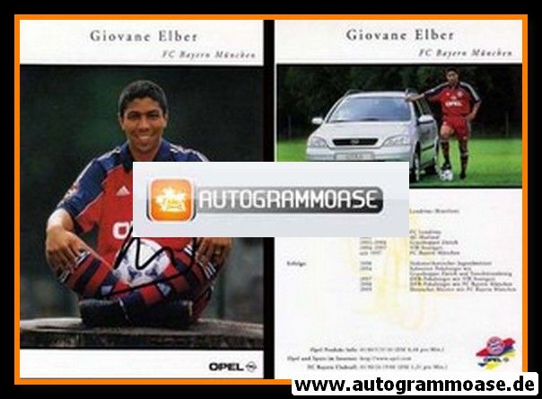Autogramm Fussball | FC Bayern M&uuml;nchen | 1999 | Giovane ELBER