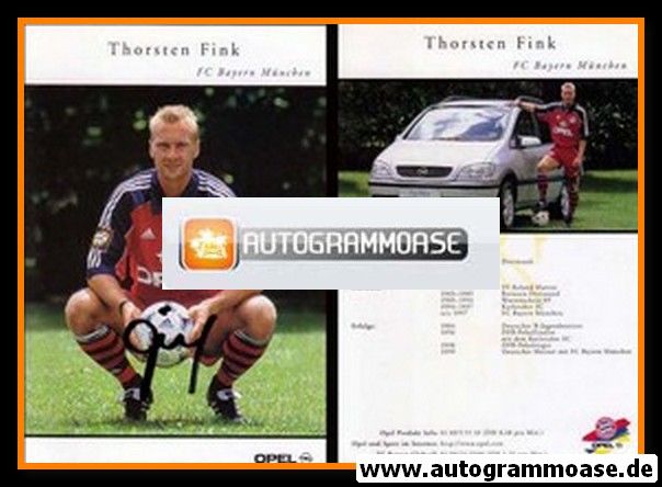Autogramm Fussball | FC Bayern München | 1999 | Thorsten FINK