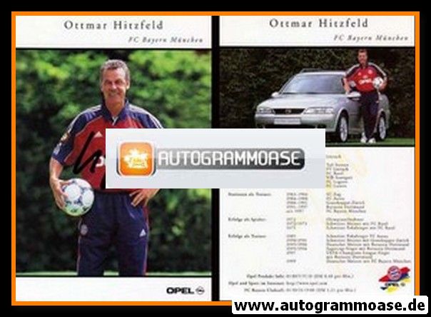 Autogramm Fussball | FC Bayern München | 1999 | Ottmar HITZFELD