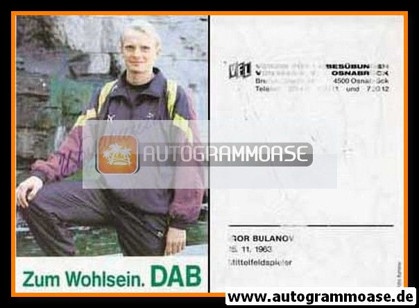 Autogramm Fussball | VfL Osnabrück | 1990 | Igor BULANOV