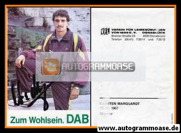 Autogramm Fussball | VfL Osnabrück | 1990 | Carsten MARQUARDT