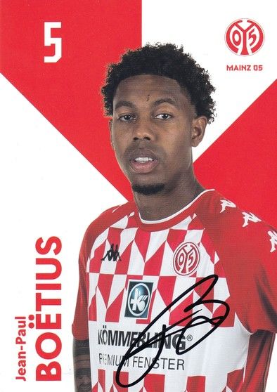 Autogramm Fussball | FSV Mainz 05 | 2021 | Jean-Paul BOETIUS