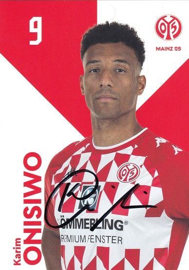 Autogramm Fussball | FSV Mainz 05 | 2021 | Karim ONISIWO