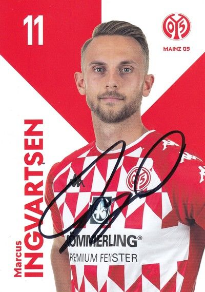 Autogramm Fussball | FSV Mainz 05 | 2021 | Marcus INGVARTSEN