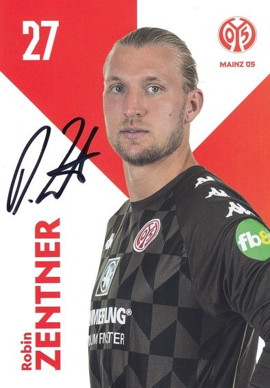 Autogramm Fussball | FSV Mainz 05 | 2021 | Robin ZENTNER