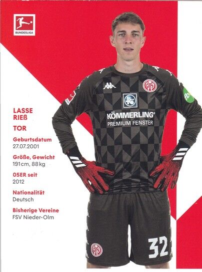 Autogramm Fussball | FSV Mainz 05 | 2021 | Lasse RIESS