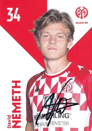 Autogramm Fussball | FSV Mainz 05 | 2021 | David NEMETH