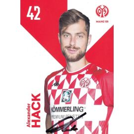Autogramm Fussball | FSV Mainz 05 | 2021 | Alexander HACK