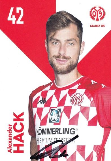 Autogramm Fussball | FSV Mainz 05 | 2021 | Alexander HACK