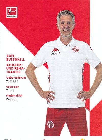 Autogramm Fussball | FSV Mainz 05 | 2021 | Axel BUSENKELL