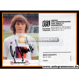 Autogramm Fussball | VfL Osnabrück | 1992 | Mirco BASCHETTI