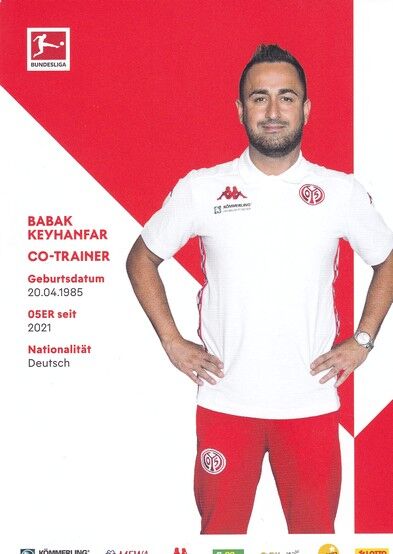 Autogramm Fussball | FSV Mainz 05 | 2021 | Babak KEYHANFAR