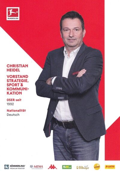 Autogramm Fussball | FSV Mainz 05 | 2021 | Christian HEIDEL