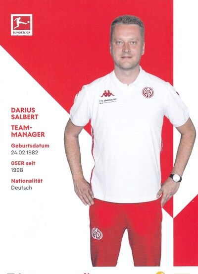 Autogramm Fussball | FSV Mainz 05 | 2021 | Darius SALBERT