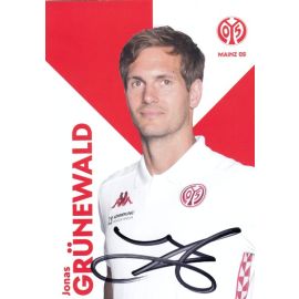 Autogramm Fussball | FSV Mainz 05 | 2021 | Jonas GRÜNEWALD