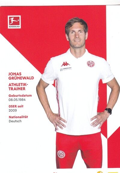Autogramm Fussball | FSV Mainz 05 | 2021 | Jonas GRÜNEWALD