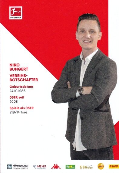 Autogramm Fussball | FSV Mainz 05 | 2021 | Niko BUNGERT