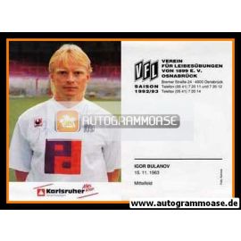 Autogramm Fussball | VfL Osnabrück | 1992 | Igor BULANOV