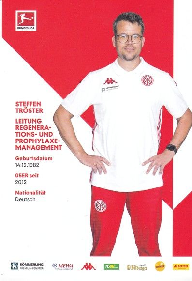 Autogramm Fussball | FSV Mainz 05 | 2021 | Steffen TRÖSTER