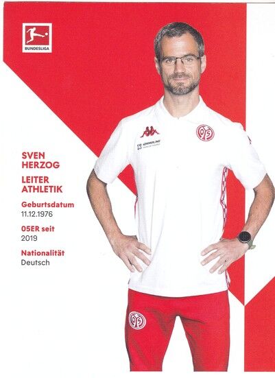 Autogramm Fussball | FSV Mainz 05 | 2021 | Sven HERZOG