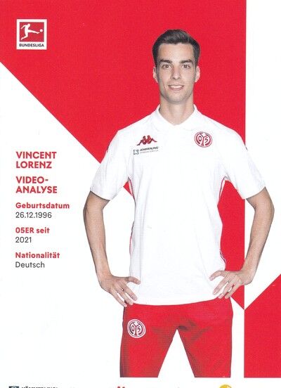 Autogramm Fussball | FSV Mainz 05 | 2021 | Vincent LORENZ