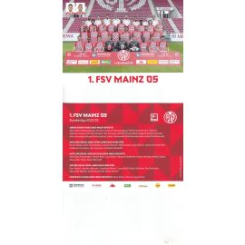 Mannschaftskarte Fussball | FSV Mainz 05 | 2021 