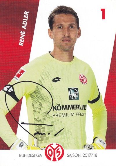 Autogramm Fussball | FSV Mainz 05 | 2017 | Rene ADLER