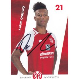 Autogramm Fussball | FSV Mainz 05 | 2017 | Karim ONISIWO