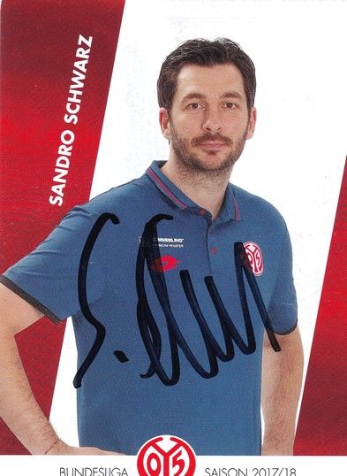 Autogramm Fussball | FSV Mainz 05 | 2017 | Sandro SCHWARZ