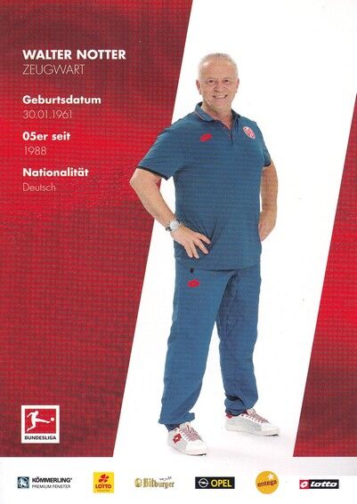 Autogramm Fussball | FSV Mainz 05 | 2017 | Walter NOTTER