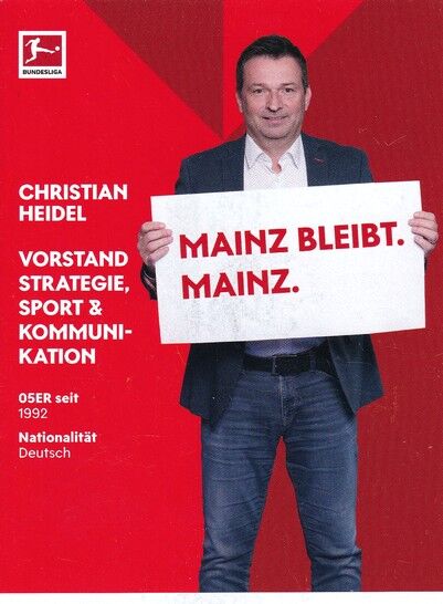 Autogramm Fussball | FSV Mainz 05 | 2020 | Christian HEIDEL