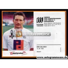 Autogramm Fussball | VfL Osnabrück | 1992 | Dirk GELLRICH