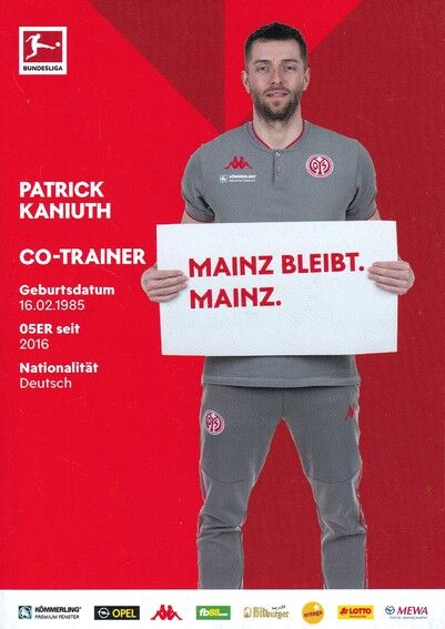Autogramm Fussball | FSV Mainz 05 | 2020 | Patrick KANIUTH