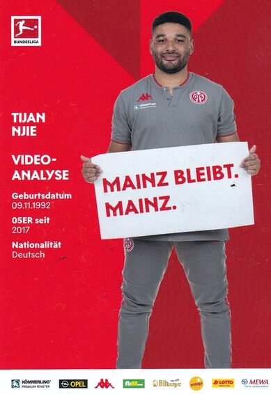 Autogramm Fussball | FSV Mainz 05 | 2020 | Tijan NIJE