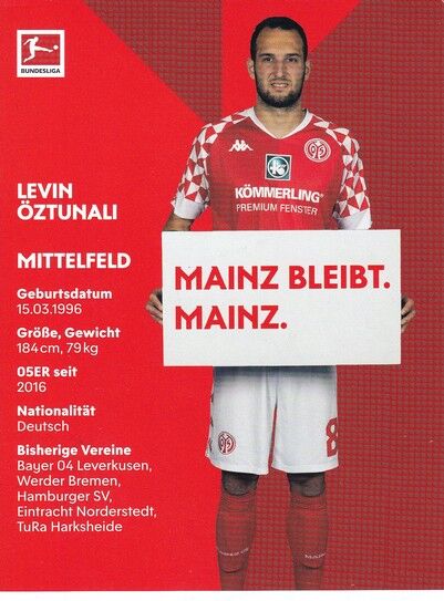 Autogramm Fussball | FSV Mainz 05 | 2020 | Levin ÖZTUNALI