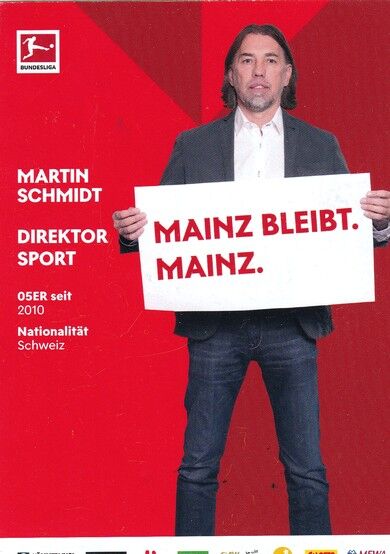 Autogramm Fussball | FSV Mainz 05 | 2020 | Martin SCHMIDT