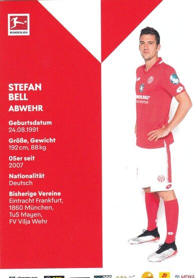Autogramm Fussball | FSV Mainz 05 | 2019 | Stefan BELL 