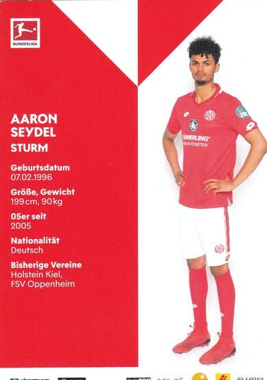 Autogramm Fussball | FSV Mainz 05 | 2019 | Aaron SEYDEL