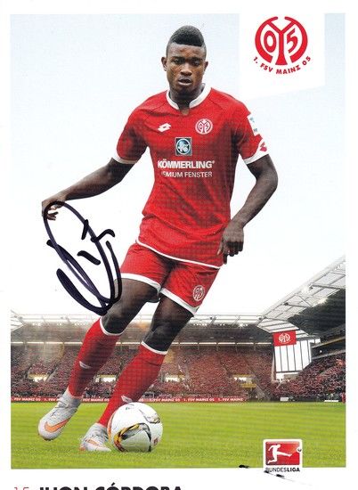 Autogramm Fussball | FSV Mainz 05 | 2015 | Jhon CORDOBA