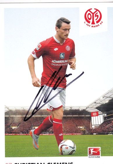 Autogramm Fussball | FSV Mainz 05 | 2015 | Christian CLEMENS