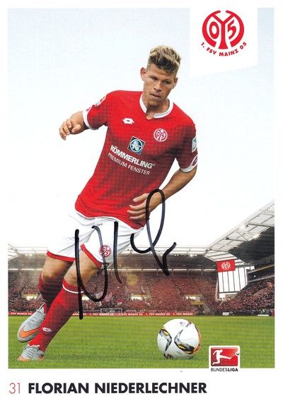 Autogramm Fussball | FSV Mainz 05 | 2015 | Florian NIEDERLECHNER